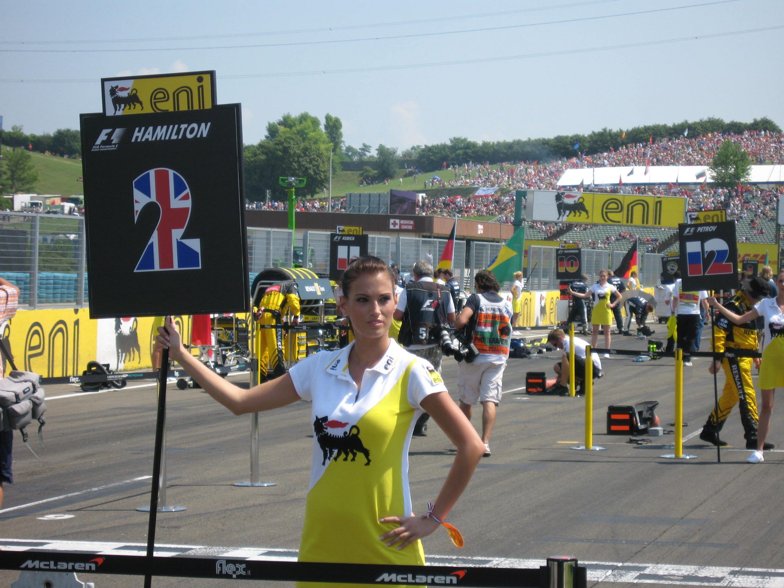 ENI Formula 1 hospitality sponsorship setup